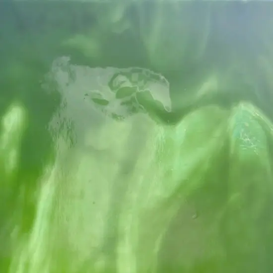 Olive Green/Blue Prisma COE 96 Fusible Glass Sheets / Mosaic Squares - 4 Pack {4}