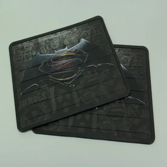 Set of 2 DC Comics Batman Vs Superman Plasticlear Utility Mats {3}