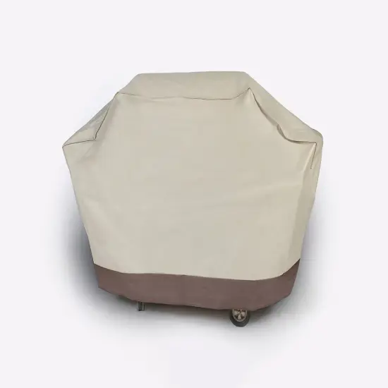 LB International Embossed Durable Outdoor Patio Full Premium Gas Grill Cover - Taupe Brown {1}