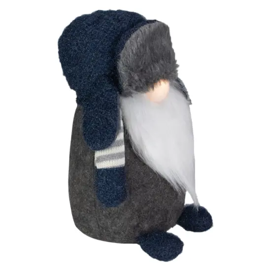 Northlight LED Lighted Standing Gnome Christmas Figure - 12.5" - Blue and Gray {5}