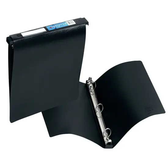 Avery Hanging Storage 3 Ring Binder, 1" Round Rings, 1 Black Binder (14801) {1}