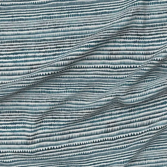 Various Fabrics by the Yard or Fat Quarter Abstract Shapes Monochromatic Blue Geometric Armadillo Stripes Custom Printed Fabric by Spoonflower {6}