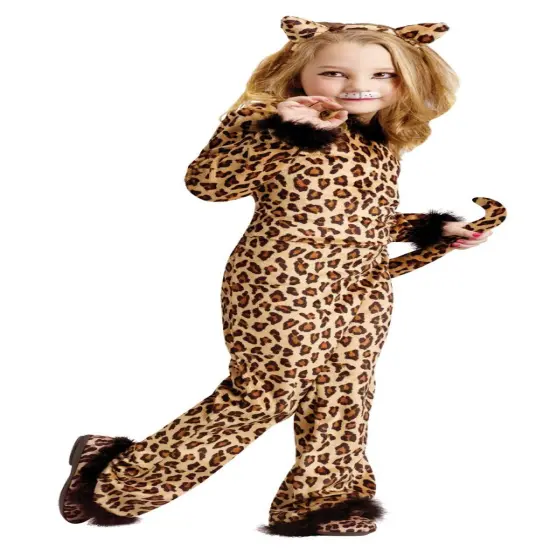 The Costume Center Brown and Beige Pretty Leopard Unisex Child Halloween Costume - Large {1}