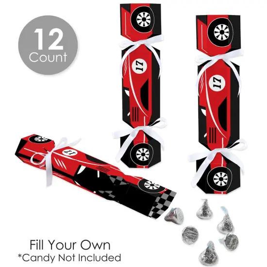 Big Dot of Happiness Let's Go Racing - Racecar - No Snap Race Car Birthday Party or Baby Shower Party Table Favors - DIY Cracker Boxes - Set of 12 {4}