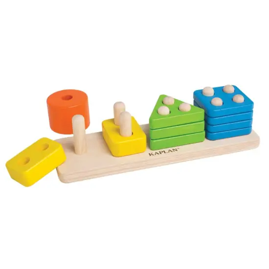Kaplan Early Learning Company Toddler Wooden One to Four Counter {3}