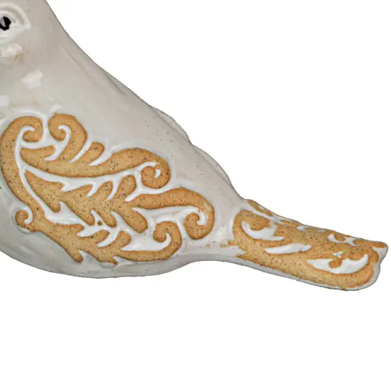 5 Inch Ceramic Bird Figurine Farmhouse Art Home Decor Shelf Sculpture Set of 3 {6}
