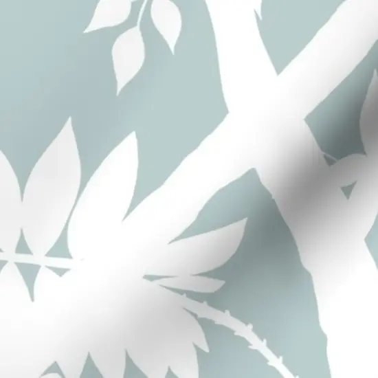 Various Fabrics by the Yard or Fat Quarter Floral Silhouette Tropical Retro Modern Botanical Boho Chic Coastal Garden Large Scale Custom Printed Fabric by Spoonflower {7}