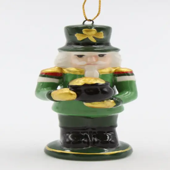 Ceramic Irish Nutcracker Ornament, Home D&eacute;cor, Gift for Her, Gift for Mom, Christmas D&eacute;cor, Irish Saint Patrick&rsquo;s Day D&eacute;cor {3}