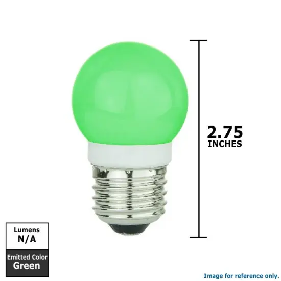 SUNLITE 1w G13 19 LED, Green Medium Base Bulb {2}