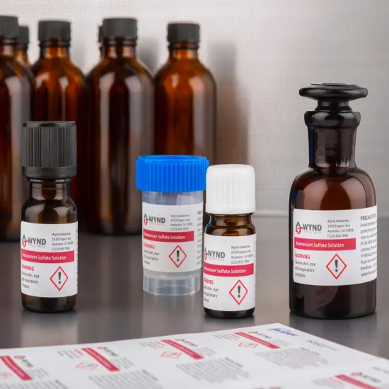 Avery UltraDuty GHS Chemical Labels for Pigment Inkjet Printers, Permanent Adhesive, Waterproof, UV Resistant, 1" x 2-1/2", 600 Labels (60527) {3}