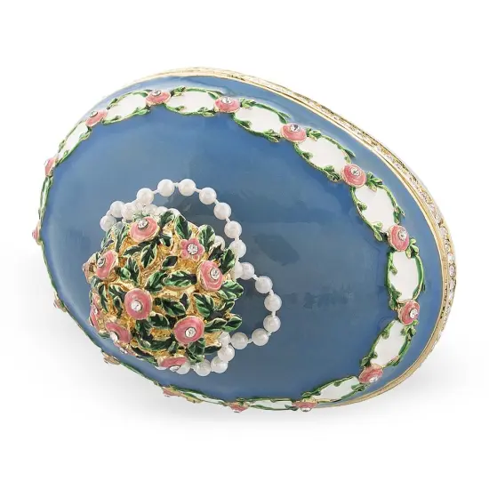 1907 Love Trophies Egg (Cradle with Garlands) Musical Royal Easter Egg {7}