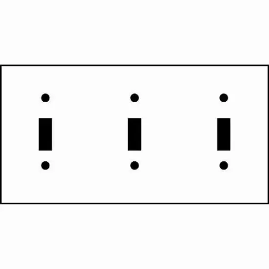 SUNLITE 3 Gang Toggle Plate Steel E103S {2}