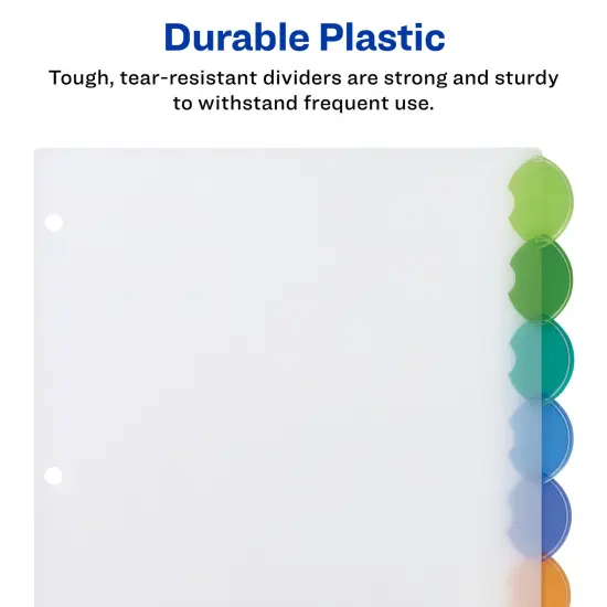 Avery 8-Tab Style Edge Dividers, Insertable Tabs, 2 Sets of 11201 {4}