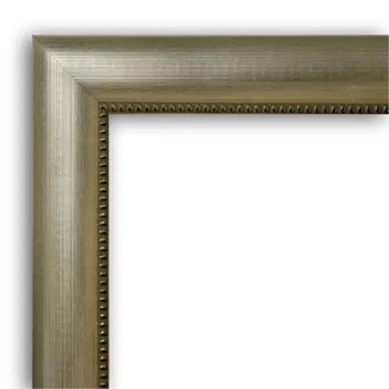 Vegas Silver Non-Beveled Custom Framed Bathroom Vanity Wall Mirror {2}