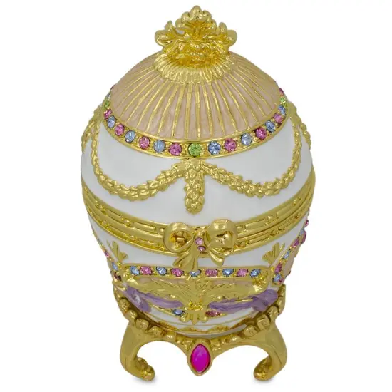 1903 Bonbonniere Royal Imperial Metal Easter Egg {6}