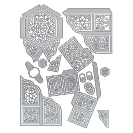 Tonic Studios Die Set-Secret Affection Hexagon Box {2}