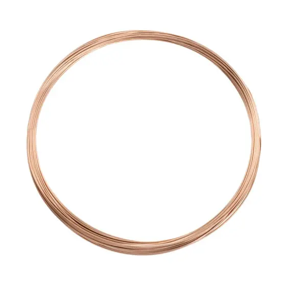 JewelrySupply Round Wire 24 Gauge Dead Soft Rose Gold Filled (Sold by The Foot) {1}