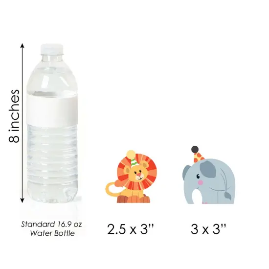 Big Dot of Happiness Jungle Party Animals - DIY Shaped Safari Zoo Animal Birthday Party or Baby Shower Cut-Outs - 24 Count {6}