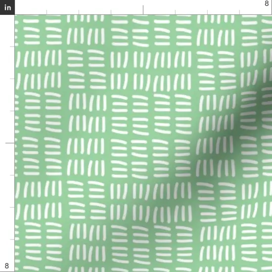 Various Fabrics by the Yard or Fat Quarter Modern Pastel Abstract Green Whimsical Geometric Lines Wavy Zigzag Custom Printed Fabric by Spoonflower {4}