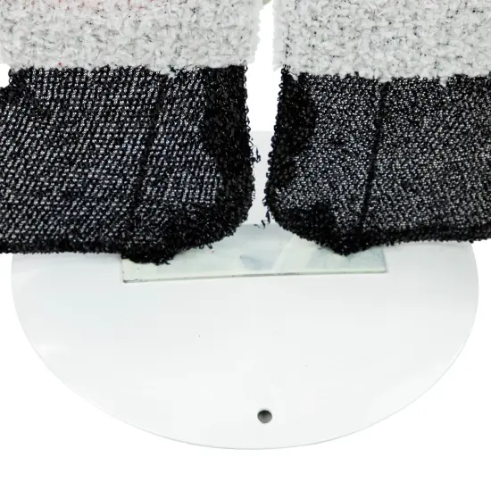 Northlight 32" Red and White Lighted Waving Santa with Gifts Christmas Outdoor Decoration {7}