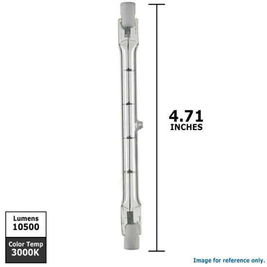 Ushio 1000224 - DVS J130V-500WB 119MM R7s Double Ended Stage Studio Bulb {6}