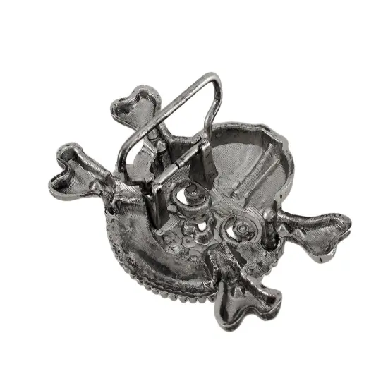 Aviator Skull & Crossbones Belt Buckle Pilot Flying {4}