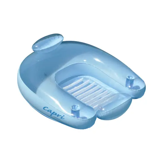Swim Central Inflatable Capri Transparent Swimming Pool Chair Float - 36.5" - Light Blue {1}