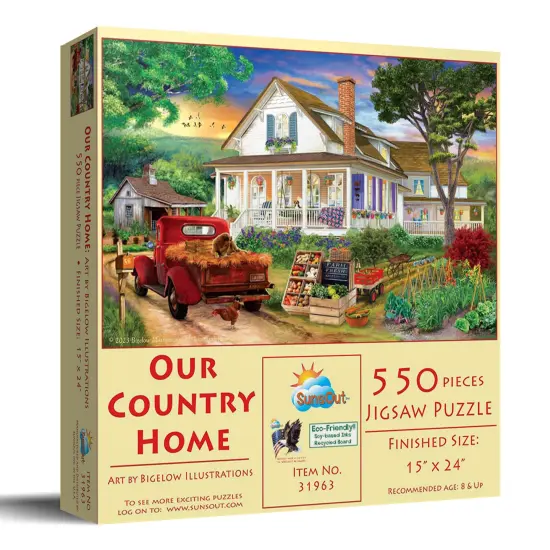 Sunsout Our Country Home 550 pc Jigsaw Puzzle 31963 {3}