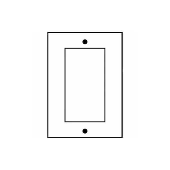 SUNLITE 1 Gang Decorative Plate White Color E301W {2}