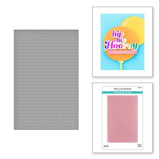 Spellbinders Embossing Folder-Tiny Dots {4}