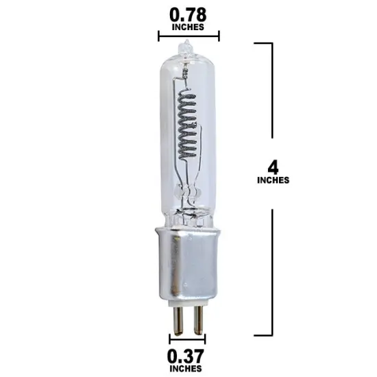 FEL Bulb - 1000w 120 Volt G9.5 base halogen Stage and Studio Lamp {2}