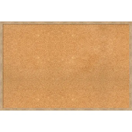 Imprint Wood Framed Corkboard, Natural Cork Imprint Light Bronze {1}