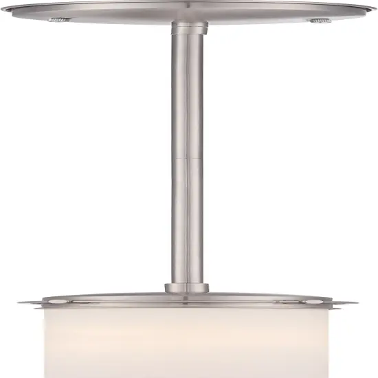 Nuvo Polaris 1-Light Mini Pendant w/ Satin Frosted Glass Shade in Brushed Nickel {1}