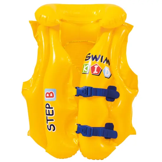 Pool Central 18" Yellow Swim Kid Step B Swimming Pool Training Vest {1}