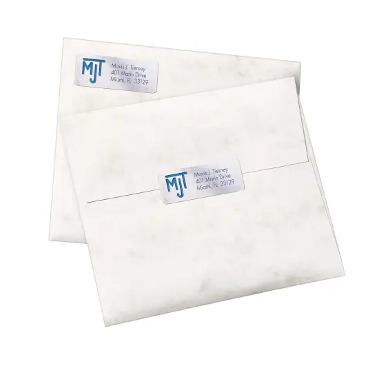 Avery Foil Mailing Labels, Silver, 3/4" x 2-1/4", 300 Labels (8986) {2}