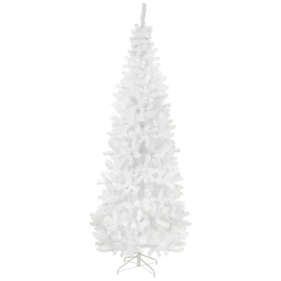Northlight Slim White Georgian Pine Artificial Christmas Tree- 6.5' - Unlit {1}