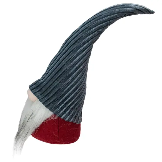 Northlight Christmas Gnome with Textured Lined Hat - 13.5" Gray {3}