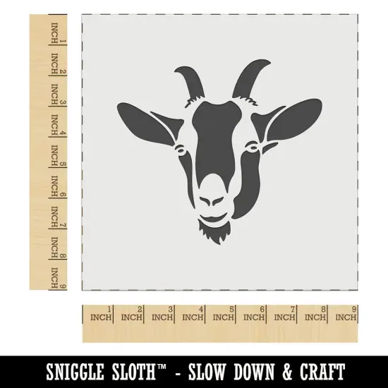 Toggenburg Goat Face Wall Cookie DIY Craft Reusable Stencil {1}