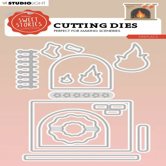 Studio Light Sweet Stories Cutting Die-Nr. 683, Fireplace {1}