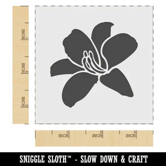 Daylily Lily Flower Wall Cookie DIY Craft Reusable Stencil {5}