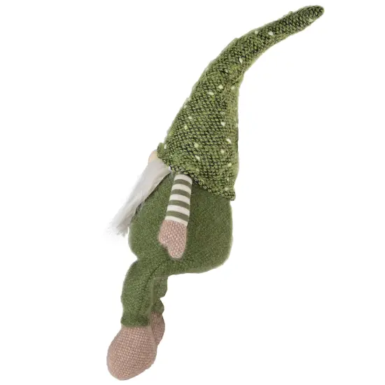 Northlight Sitting Christmas Gnome Decoration - 20.5" - Olive Green {6}