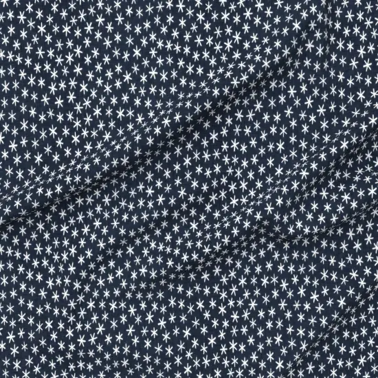 Various Fabrics by the Yard or Fat Quarter Whimsical Ditsy Boho Dark Blue Starry Night Custom Printed Fabric by Spoonflower {6}