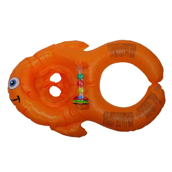 Swim Central Inflatable Me and You Goldfish Baby Seat Pool Float - 40" Orange {1}