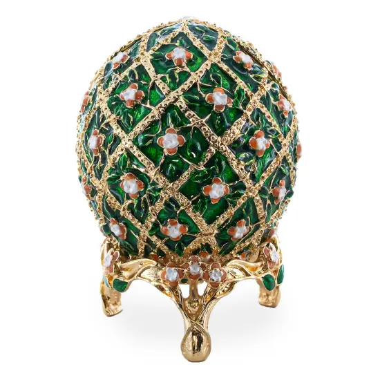 1907 Rose Trellis Royal Easter Egg 3.25 Inches {1}