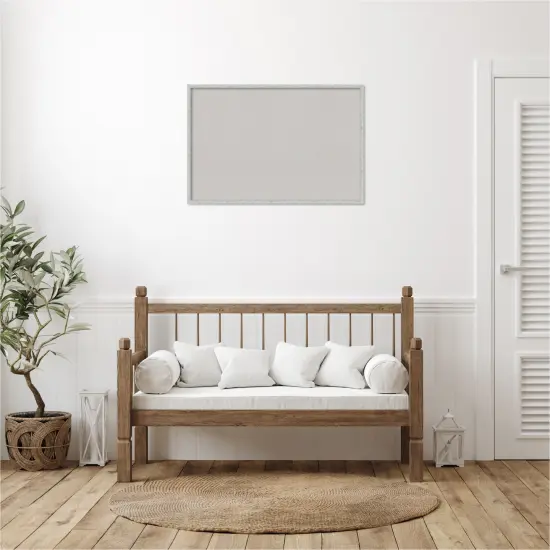 Imprint Wood Framed Corkboard, Grey Cork Imprint Silver {6}