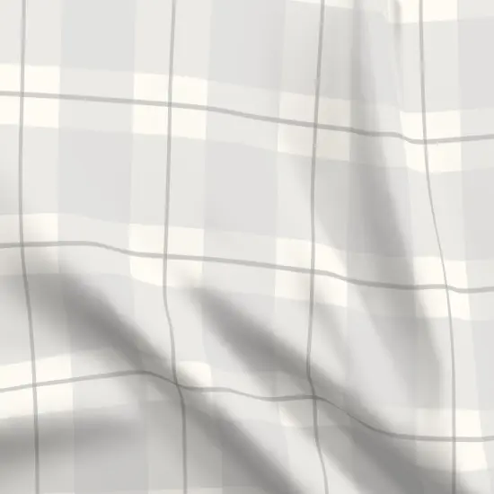 Various Fabrics by the Yard or Fat Quarter Grey Tartan Cottagecore Farmhouse Neutral Coastal Gray Plaid Boho Chic Calm Tranquil Custom Printed Fabric by Spoonflower {5}