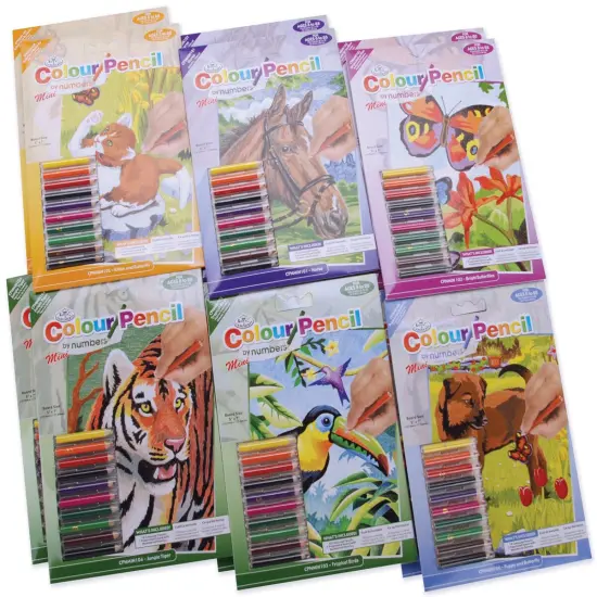 Royal & Langnickel(R) Mini Color Pencil By Number Assortment-1 Each Of 12 Designs {2}
