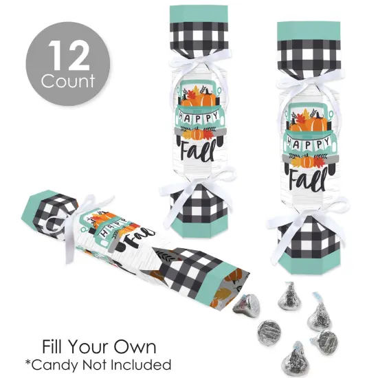 Big Dot of Happiness Happy Fall Truck - No Snap Harvest Pumpkin Party Table Favors - DIY Cracker Boxes - Set of 12 {4}