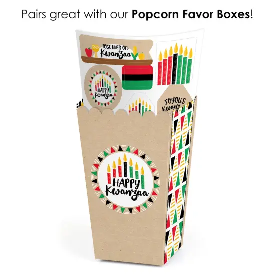 Big Dot of Happiness Happy Kwanzaa Party Favor Sticker Set - 12 Sheets - 120 Stickers {7}