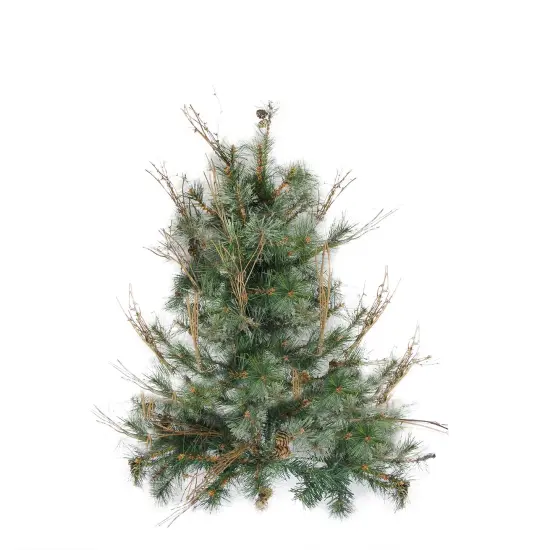 Northlight Country Mixed Pine Artificial Christmas Wall or Door Tree - 2' - Unlit Green {1}